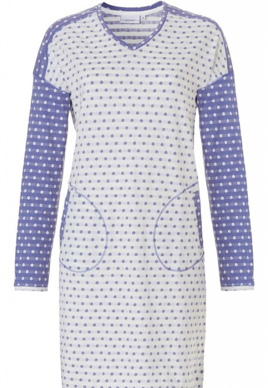 Pastunette Nightshirts | Pastunette Long Sleeve Nightdress 'Mad About Dots'