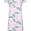 Pastunette Nightshirts | Pastunette Ladies Short Sleeve Cotton Nightdress With Buttons 'Outdoor Life Pink'