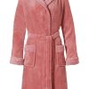 Pastunette Bathrobes | Pastunette Soft Fleece Wrap-Over Morninggown 'Quilted Detail'