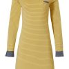 Pastunette Deluxe Nightshirts | Pastunette Deluxe Yellow Long Sleeve Nightdress 'Elegant Fine Stripes'