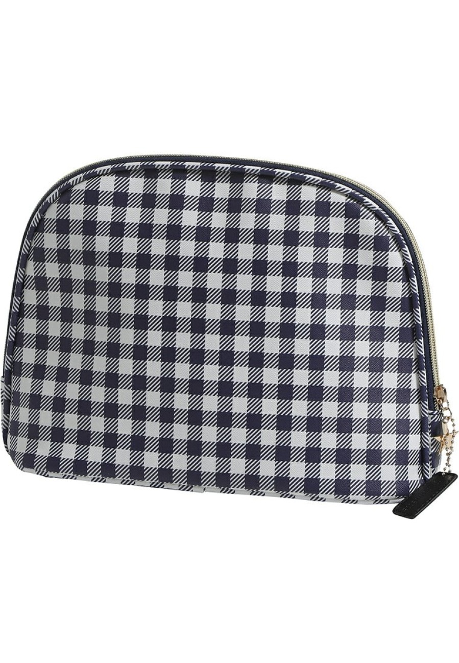 Pastunette Deluxe Slipper Boots, Blankets & More | Pastunette Deluxe Medium Luxury Toiletries/Make-Up Bag 'Gingham Checks'