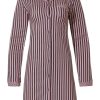 Pastunette Nightshirts | Pastunette Ladies Full Button Cotton-Modal Nightdress 'Smart Stripes & Diamonds'