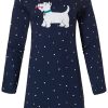 Rebelle Nightshirts | Rebelle Long Sleeve Cotton Nightdress 'Seth Scottie Dog Dottie'