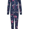 Pastunette Pyjamas | Pastunette Ladies Full Button Cotton-Modal Pyjama 'Fuchsia Flower Garden'