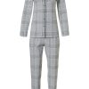 Pastunette Deluxe Pyjamas | Pastunette Deluxe Cotton-Polyester Full Button Pyjama 'Checks In Style'