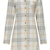 Pastunette Deluxe Nightshirts | Pastunette Deluxe Ladies Full Button Nightdress 'Stylish Checks'