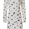 Rebelle Nightshirts | Rebelle Long Sleeve Nightdress With Kangaroo Pocket ' Loving Hearts '