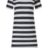 Rebelle Nightshirts | Rebelle Stripey Short Sleeve Cotton Nightdress 'Love To Love Stripes'