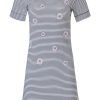 Rebelle Nightshirts | Rebelle Stripey Cotton Nightdress 'Pink Daisy Girl'